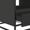 vidaXL Tavolino Salotto Nero 100x50x45 cm Legno Multistrato e Metallo