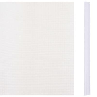 vidaXL Recinzione Frangivento da Giardino PVC 70x0,19 m Bianco
