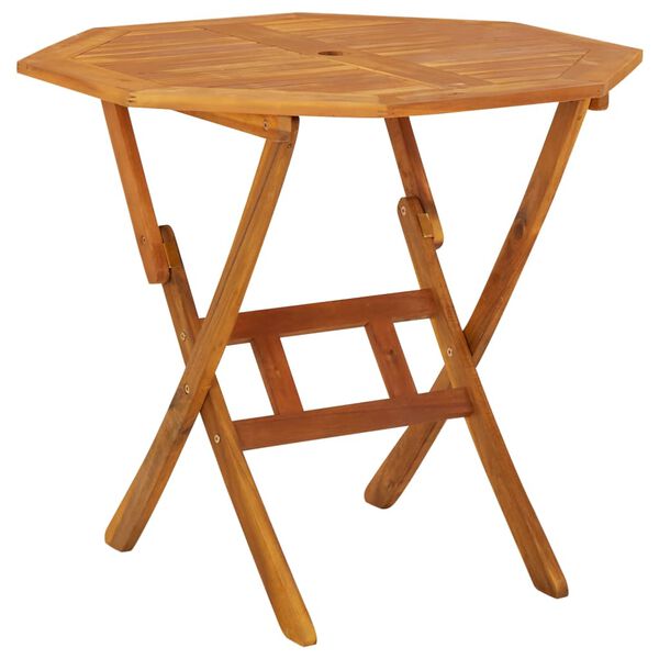 vidaXL Set da Pranzo da Giardino 5 pz in Legno Massello di Acacia