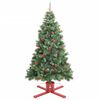 vidaXL Supporto per Albero di Natale Rosso 61x61x15,5 cm