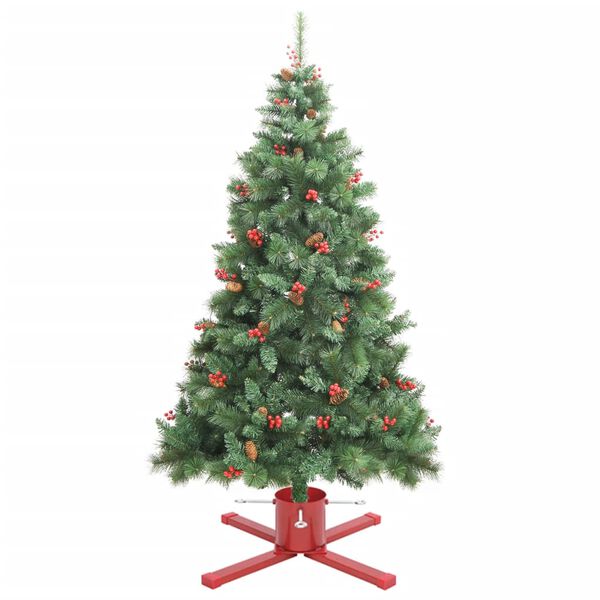 vidaXL Supporto per Albero di Natale Rosso 61x61x15,5 cm