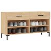 vidaXL Panca Porta Scarpe Rovere Sonoma 102x35x55 cm Legno Multistrato