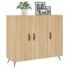 vidaXL Credenza Rovere Sonoma 90x34x80 cm in Legno Multistrato