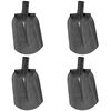 vidaXL Testa di Pala 4 pcs Argento 33 x 21 cm