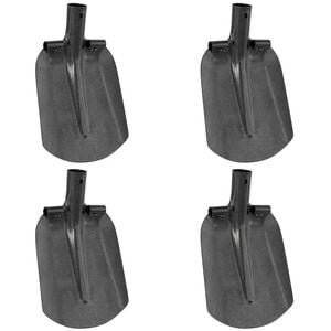 vidaXL Testa di Pala 4 pcs Argento 33 x 21 cm