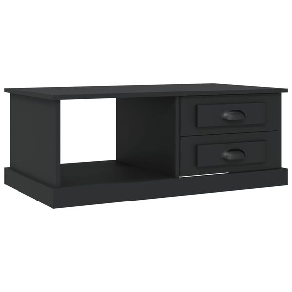 vidaXL Tavolino da Salotto Nero 90x50x35 cm in Legno Multistrato