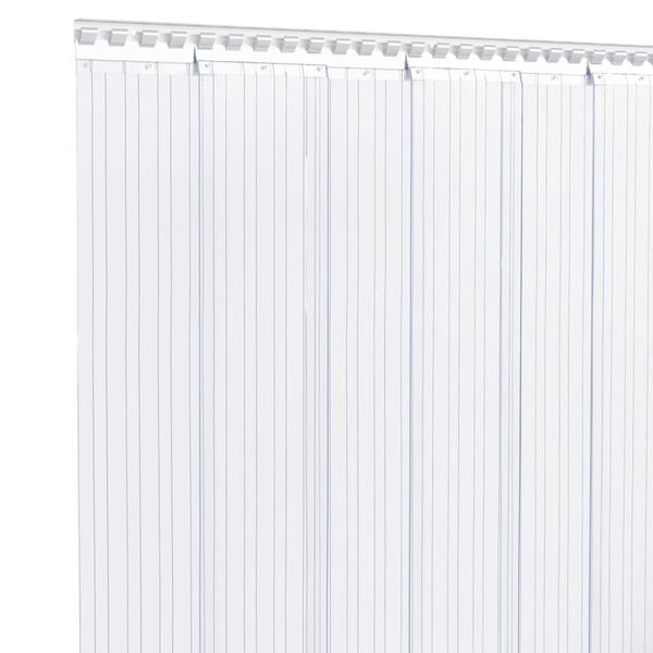 vidaXL Tenda per Porte Trasparente 200 mm x 1,6 mm 25 m in PVC