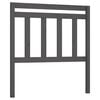 vidaXL Testiera Letto Grigia 81x4x100 cm in Legno Massello di Pino