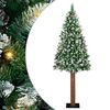 vidaXL Albero di Natale snodato con 300 LED con supporto Verde 210 cm