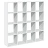 vidaXL Libreria Bianca 137,5x29x137,5 cm in Legno Multistrato