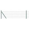 vidaXL Recinzione a maglie con base in cemento 25 x 0,6 m Verde Rete