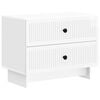 vidaXL Armadio da Notte con cassetto Bianco Lucido 62 x 34,5 x 47,5 cm