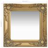 vidaXL Specchio da Parete Stile Barocco 40x40 cm Oro