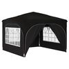 vidaXL Tenda per feste a pop-up 290 x 290 x 245 cm Nero