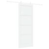 vidaXL Porta scorrevole 83 x 211 cm Legno ingegnerizzato Bianco