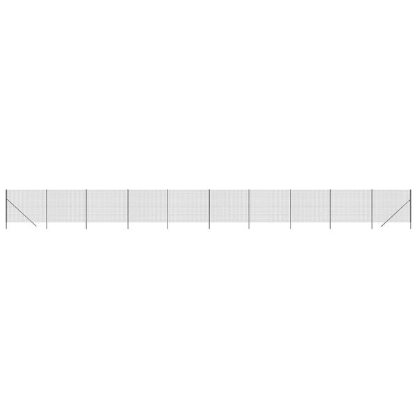 vidaXL Recinzione Metallica Antracite 2,2x25 m in Acciaio Zincato