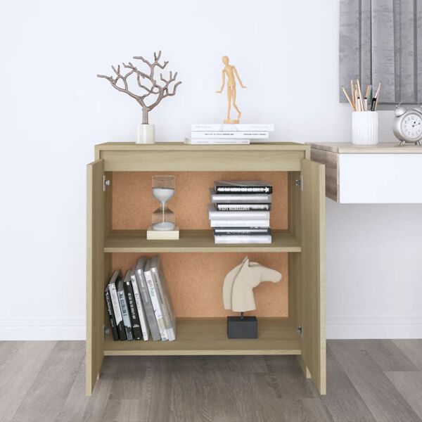 vidaXL Credenza Rovere Sonoma 70x41x75 cm in Legno Multistrato