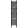 vidaXL Libreria Ante Grigio Sonoma 76,5x30x154,5 cm Legno Multistrato