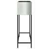 vidaXL Vaso da Giardino Rialzato Argento 100 x 26 x 82 cm