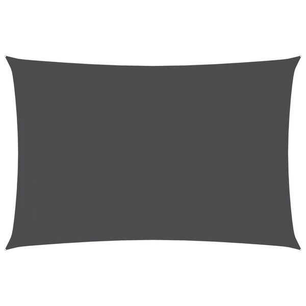 vidaXL Parasole a Vela Oxford Rettangolare 6x8 m Antracite