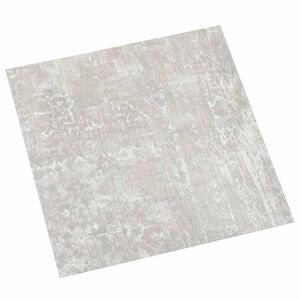 vidaXL Tavole per Pavimenti Bianco e Legno 5,11 m&sup2; 55 pz PVC