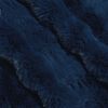 vidaXL Coperta in Pelliccia di Coniglio Finta Blu Marino 130 x 150 cm