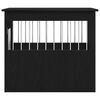 vidaXL Mobile per cuccia per cani Rovere Nero 55x75x65 cm in legno ingegnerizzato