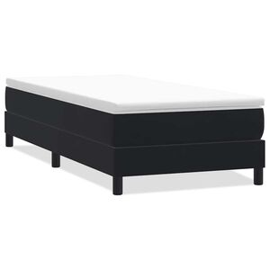 vidaXL Giroletto a Molle senza Materasso Nero 100x210 cm in Velluto