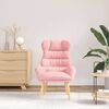 vidaXL poltrona Rosa 69 x 74 x 93 cm Tessuto Sherpa