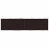 vidaXL Piano Tavolo Marrone Scuro 160x40x(2-6)cm Rovere Non Trattato