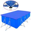 vidaXL Coperture per Piscina 2 pz PE Rettangolari 90 g/mq 394x207 cm