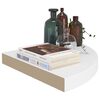 vidaXL Scaffali Angolari a Parete 4 pz Bianchi 35x35x3,8 cm in MDF