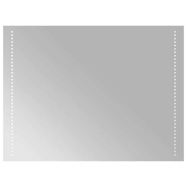 vidaXL Specchio da Bagno con Luci LED 80x60 cm