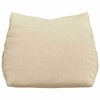 vidaXL Cuscino per Schiena Crema 45 x 20 x 35 cm Tessuto