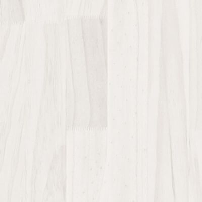 vidaXL Fioriera da Giardino Bianca 100x50x50 cm Legno Massello di Pino