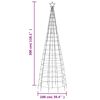 vidaXL Albero di Natale a LED con Punte 570 LED Blu 300 cm