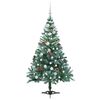 vidaXL Albero di Natale artificiale Verde 150 cm PVC e Acciaio