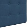 vidaXL Testata appesa Montaggio a parete Blu 130 x 55 x 5 cm Tessuto