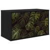 vidaXL Mobile TV da Parete ELBURG 69 x 33 x 40 cm Rovere Nero