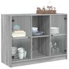 vidaXL Credenza Grigio Sonoma 102x37x75,5 cm in Legno Multistrato