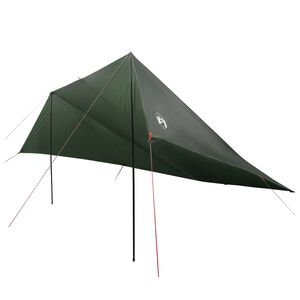 vidaXL Tenda da veicolo con tetto Verde militare 518 x 580 x 215 cm