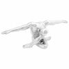 vidaXL Scultura Argento 63 x 20 x 22 cm Alluminio