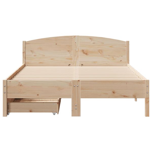 vidaXL Letto senza Materasso 120x200 cm in Legno Massello di Pino