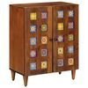 vidaXL Credenza 60 x 33 x 75 cm Legno di mango massello Noce