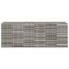 vidaXL Contenitore da Giardino in Rattan PE 291x100,5x104 cm Grigio