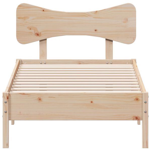 vidaXL Giroletto senza Materasso 75x190 cm in Legno Massello di Pino