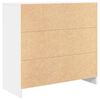 vidaXL Credenza con Cassetto Bianco 80x34x76 cm in Legno Multistrato