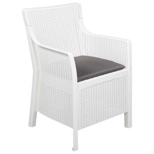 vidaXL Poltrona Bianco PP