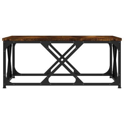 vidaXL Tavolino da Salotto Rovere Fumo 70x70x30cm in Legno Multistrato