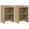 vidaXL Comodini 2 pz Rovere Artigianale 40 x 30 x 60 cm